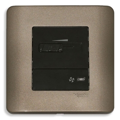 Bộ Công Tắc Điều Chỉnh Tốc Độ Quạt ZENcelo Schneider E8431SPF_SZ, 86x86mm, Màu Đồng, 6 Cái / Hộp, 60 Cái / Thùng