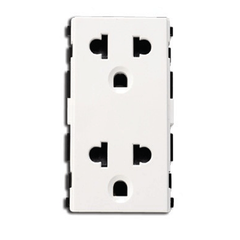 Ổ Cắm Đôi 3 Chấu 16A Size L S-Flexi Schneider F1426UEST2M_G19, 68x45mm, Màu Trắng, 32 Cái / Hộp, 320 Cái / Thùng
