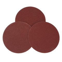 Giấy Nhám Tròn, Lưng Nỉ, Cái Đỏ, (Không Lỗ), Đường Kính 100mm (5"), 100 Tờ/Xấp