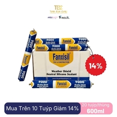 Fanxisil® 9000 Neutral Silicone Sealant - Silicone Trung Tính Không Mùi, 600ml, Trong, 20 Tuýp/Thùng