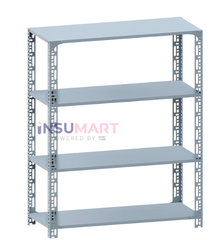 Kệ Sắt 4 Tầng V3x3, Rộng 0.3-0.4m, Dài 0.6-1m, Cao 1.2-2m