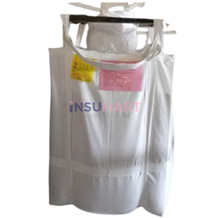 Bao Jumbo 1 Tấn (Miệng Rộng - Đáy Xả), Có Túi Đựng Tài Liệu A4 Zipper, Tem HDSD, 4 Quai Vòng Đáy, Cao 30cm, 10 Bao / Túi, 2 Kg / Bao