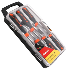 6pcs Screwdrivers Set (box type), WD610D-6, PH1x75，PH2x100，3x75，5x75，6x100，8x150, WEDO, Steel