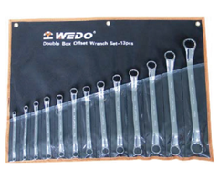 13pcs Double Box Offset Wrench Set, WD002B13, 6x7,8x10,10x12,11x13,12x14,14x17,16x18,17x19,19x22,21x23,22x24,24x27,30x32, WEDO, Steel