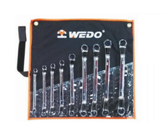 9PCS Double Box Offset Wrench Set, WD202B9, 6×7,8×10,10×12,12×14,14×17,16×18,17×19,19×22,21×23mm, WEDO, Steel