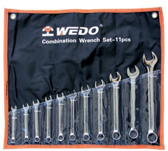 11PCS Combination Wrench Set, WD203B11, 8,9,10,12,13,14,15,16,17,19,22mm, WEDO, Steel