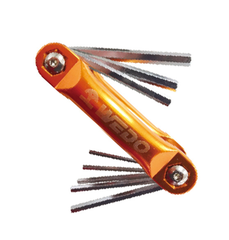 9pc Folding Hex Key Set SAE, WD268, 5/64",3/32",7/64",1/8",9/64",5/32",3/16",7/32",1/4", WEDO, Steel