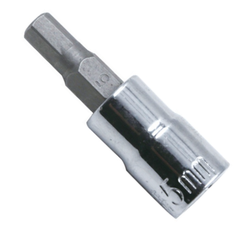 3/8"Dr.Bit Socket Hexagon, WD132 Series, H3-H8, WEDO, Steel