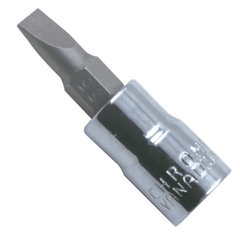3/8"Dr.Bit Socket Slotted, WD133 Series, SL4.0-SL8.0, WEDO, Steel