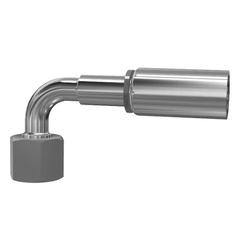 11C46-12-6, Parker, DIN Hose fitting, 46 series Parkrimp No skive 90 deg