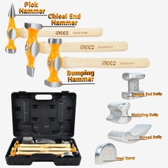 Bộ 7 Món Đe Và Búa Làm Đồng Hiệu Ingco