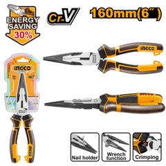 Kìm Mũi Nhọn Mỏ Dài Cao Cấp 6 Inch/160mm Ingco