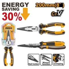 Kìm Mũi Nhọn Mỏ Dài Cao Cấp 8 Inch/200mm Ingco