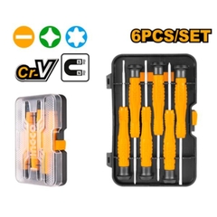 Bộ Tua Vít Chính Xác 6 Chi Tiết Ingco