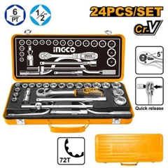 Bộ Tuýp Lục Giác 1/2 Inch 24 Chi Tiết Ingco