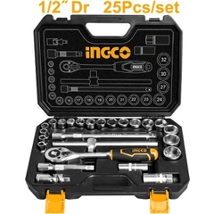Bộ Tuýp Lục Giác 1/2 Inch 25 Chi Tiết Ingco