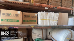 Giấy Thấm Dầu, Green Filter, Sợi PP, Màu Trắng, 41x46cm, Dày 3mm, 100 Tấm / Thùng