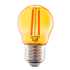 LED Bulb Filament Màu Cam 2.5W 1050K MPE FLM-3OR, 45 x 78mm, 1 Cái/Hộp, 100 Cái/Thùng
