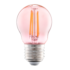 LED Bulb Filament Màu Hồng 2.5W 1650K MPE FLM-3PK, 45 x 78mm, 1 Cái/Hộp, 100 Cái/Thùng