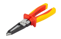 8" - 200mm Kìm Tuốt Dây Đa Năng Cách Điện 1000V VDE Brosco B50130, 6 Cái / Hộp, 60 Cái / Thùng