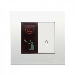Bộ Công Tắc Chuông “Không Làm Phiền”, “Xin Dọn Phòng” Vivace Schneider KB31BD_C_WE_G19, 86x86mm, Màu Trắng, 8 Cái / Hộp, 80 Cái / Thùng