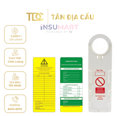 Thẻ Treo Giàn Giáo, 1 Bộ Gồm 1 Thẻ Cứng 2 Thẻ Vàng / Xanh, 10 Bộ / Hộp