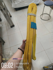 Cáp Vải Dẹt 2 Đầu Mắt (Web Sling Eye To Eye) Webster (Korea) Industries, Bản Rộng 75mm, Tải Trọng 2.4 Tấn, Dài 4m