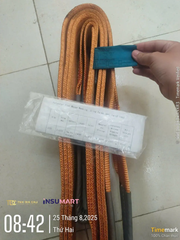 Cáp Vải Dẹt 2 Đầu Mắt (Web Sling Eye To Eye) Webster (Korea) Industries, Bản Rộng 100mm, Tải Trọng 3.2 Tấn, Dài 5m