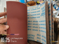 Giấy Nhám Vải Tờ JB5 P400, Khổ A4, 28x20cm