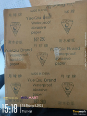 Giấy Nhám Tờ P280, Khổ A4, 28x23cm