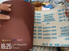 Giấy Nhám Vải Tờ JB5 P320, Khổ A4, 28x20cm