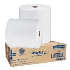 Giấy Lau Thấm Chuyên Dụng Trong Chế Biến Thực Phẩm Kimberly Clark WYPALL L10 KITCHEN TOWELS 28032, 17x44.5cm, 710 Tờ/Cuộn, 6 Cuộn/Thùng