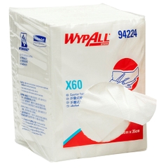 Giấy Thấm Dầu, Hóa Chất Chuyên Dụng Trong Công Nghiệp Kimberly Clark WYPALL X60 94224, 28 x 35cm, 100 Tờ/Gói, 8 Gói/Thùng
