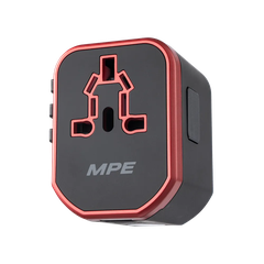 Ổ Cắm Du Lịch MPE TA5, 3 Dạng Phích Cắm, 1 Cái/Hộp, 50 Cái/Thùng