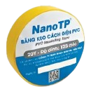 Băng Keo Điện NanoTP BKV125-20Y, 125 Mic, 12.5cm x 20Y, Vàng, 10 Cuộn / Lốc