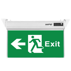 Đèn Thoát Hiểm Đa Năng 3W MPE EXL/M 1 Mặt Trái, 330x248x45mm, 10 Cái/Thùng