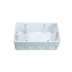 Hộp Nhựa Âm Tường Vuông Đôi Kiểu Anh MPE A157V2, 135x75x50mm, 72 Cái/Thùng