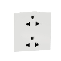 Ổ Cắm Đôi 3 Chấu 16A Size E(3S) Cắm Nhanh AvatarOn Schneider A Schneider M3T426UST2S_WE, 86x86mm, 15 Cái / Hộp, 120 Cái / Thùng