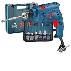 Máy Khoan Động Lực BOSCH GSB 10 RE/ 06012161K0 (Valy Nhựa, Bộ Mũi Máy Khoan + Đầu Vít)