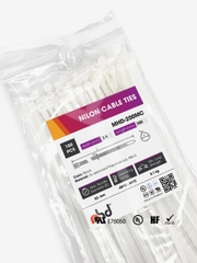 Dây Rút Nhựa Chịu Nhiệt Bee AUTO, Bản Rộng 2.5-9mm, Chiều Dài 100-992mm, Mã MHDF-100MC-370HD, MHD-200MC-920HD, 100 Sợi/Bịch, Màu Trắng