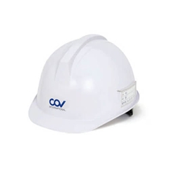 Nón Bảo Hộ Hàn Quốc COV HF005 E001 Khóa Vặn Lót Xốp 6 Chấu Dây Vải (Nhiều Màu: Trắng, Vàng, Xanh Lá, Xanh Dương, Đỏ)