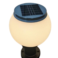 Đèn Năng Lượng Mặt Trời Sân Vườn Vàng 3000K Nanoco NTZ08250, 250 x 250 x 320mm, Đen