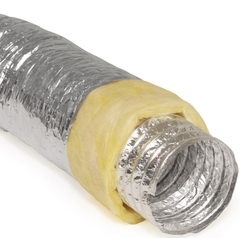 Ống Gió Mềm Có Bảo Ôn D100 Đến D400, 100mm Đến 400mm. 10m / Cuộn