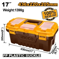 Thùng Đựng Đồ Nghề Khóa Nhựa 17 Inch Ingco
