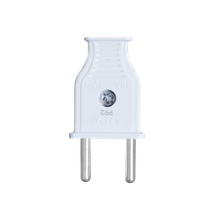 Phích Cắm 2 Chấu Tròn 4.5mm 250V 10A MPE PL2, 1 Cái/Túi 10 Túi/Dây 4 Dây/Hộp 200 Cái/Thùng