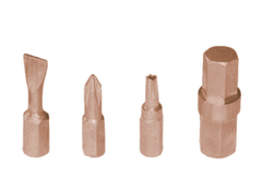 Screwdriver Bit, WEDO, Non-Sparking, Be-Cu, BE264B Series, H3-H10, PH1-PH4, PZ1-PZ4, S4.5-S8, T10-T40