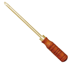 Phillips Screwdriver With Wooden Handle, WEDO, Non-Sparking, Al-Br, AL266 Series, PH0x50mm-PH4x450mm