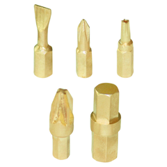 Screwdriver Bit, WEDO, Non-Sparking, Al-Br, AL264B Series, H3-H10, PH1-PH4, PZ1-PZ4, S4.5-S8, T10-T40