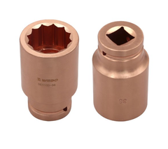 Impact Socket 3/4" Deep, WEDO, Non-Sparking, Be-Cu, BE110D Series, 17mm-65mm
