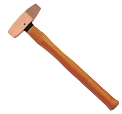 Hammer, Cutoff With Wooden Handle, WEDO, Non-Sparking, Be-Cu, BE188A Series, 300-600g